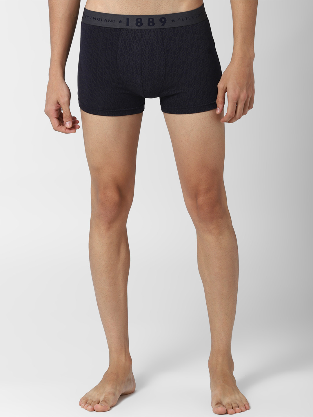 Buy Peter England Men Navy Blue Solid Trunks PIWTAOPY9156043 Trunk