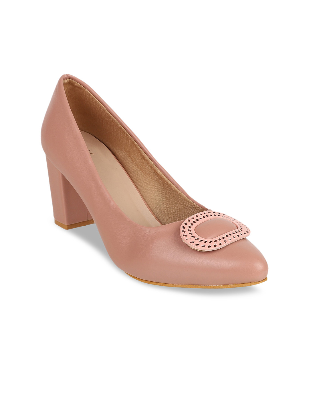 Buy SHUZ TOUCH Peach Coloured Stiletto Pumps Heels for Women 15740972