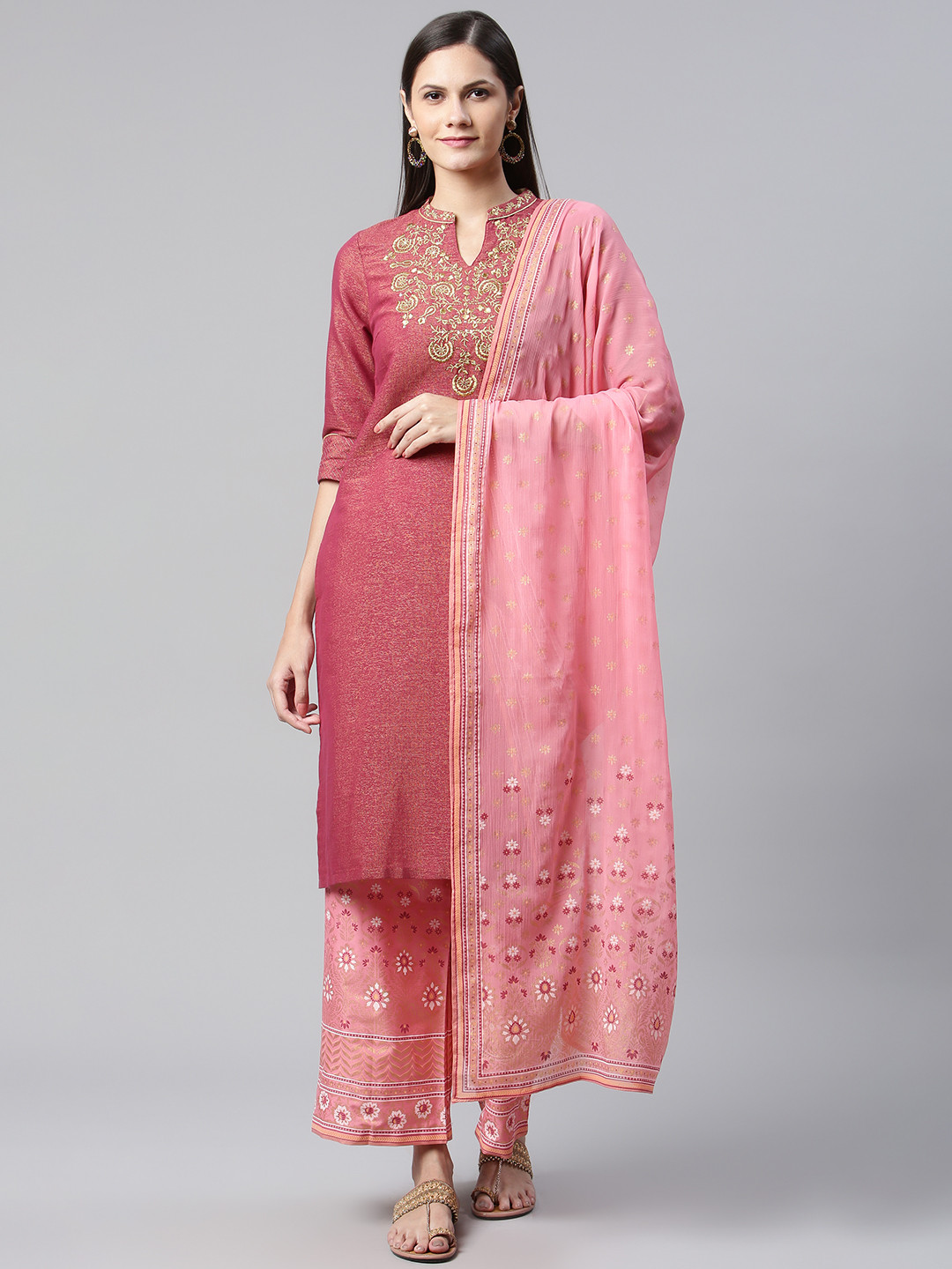 Aurelia Blue kurta Palazzo Dupatta main image 1