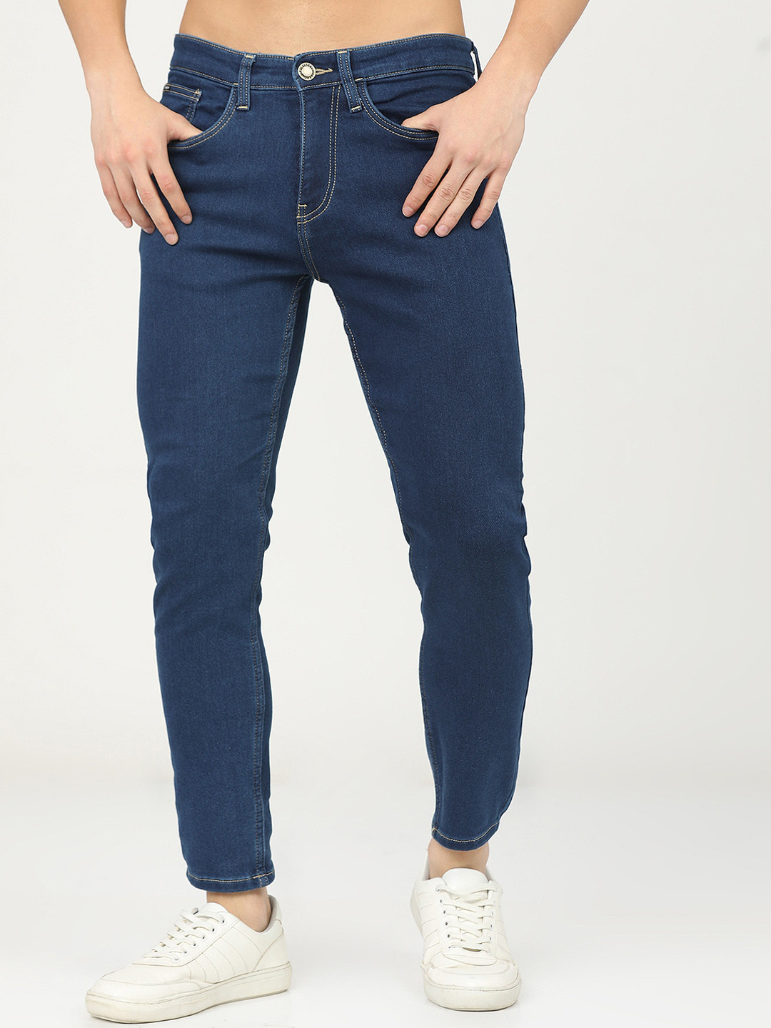 Buy HIGHLANDER Men Blue Tapered Fit Stretchable Jeans - Jeans for Men ...