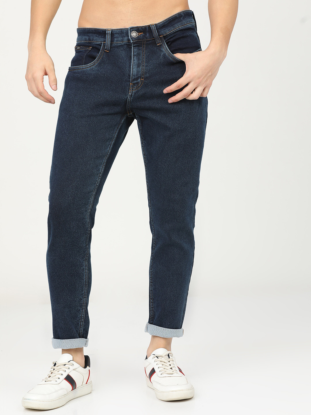 Buy HIGHLANDER Men Blue Tapered Fit Stretchable Jeans - Jeans for Men ...