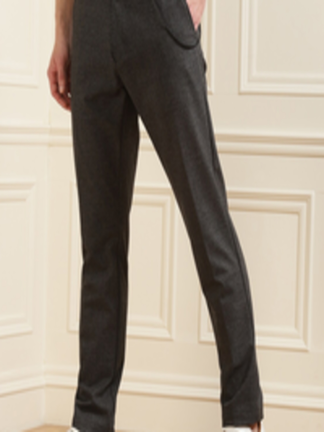 Buy HUGO Men Grey Formal Trousers - Trousers for Men 15744566 | Myntra