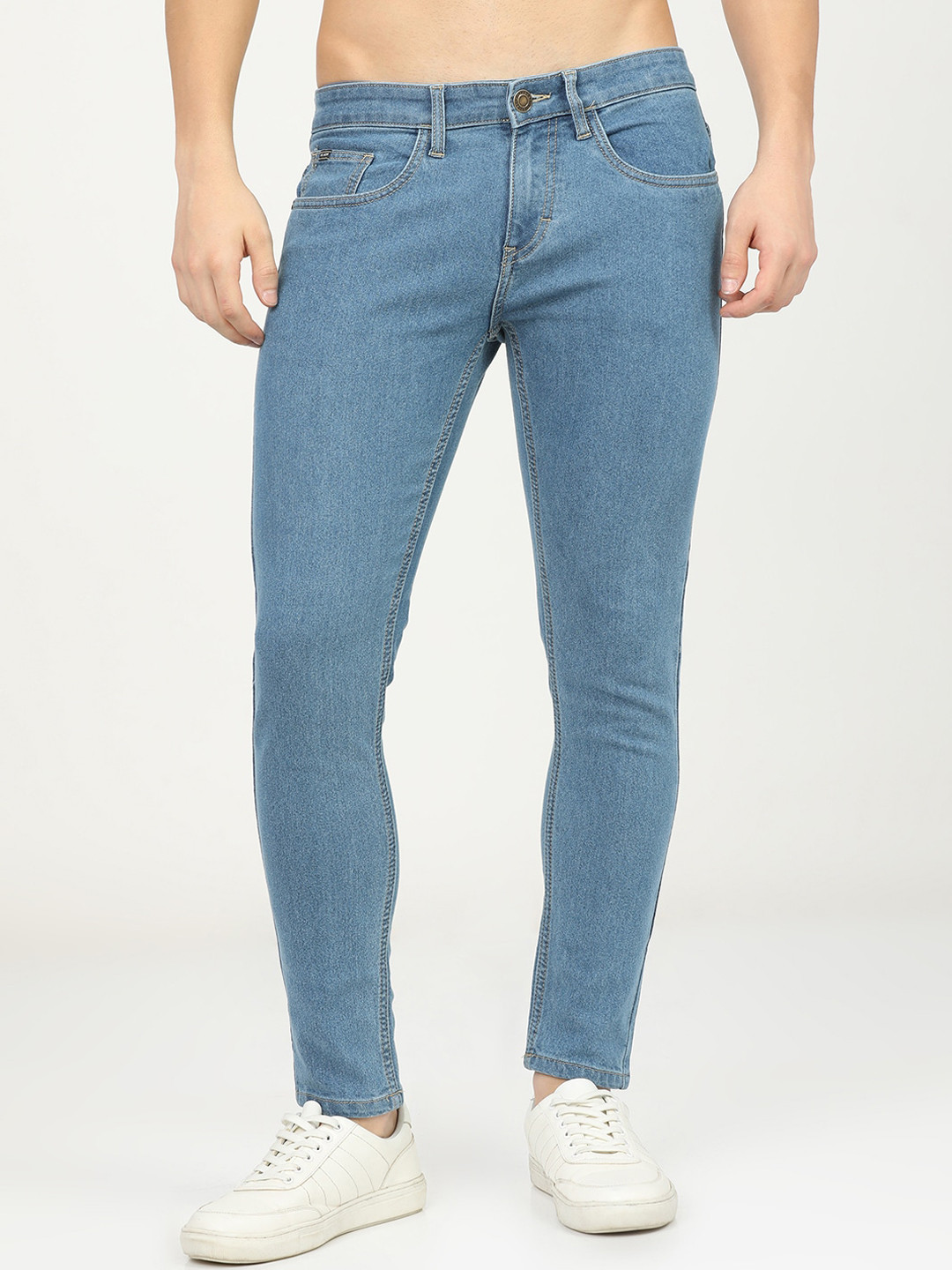 Buy HIGHLANDER Men Blue Tapered Fit Stretchable Jeans - Jeans for Men ...