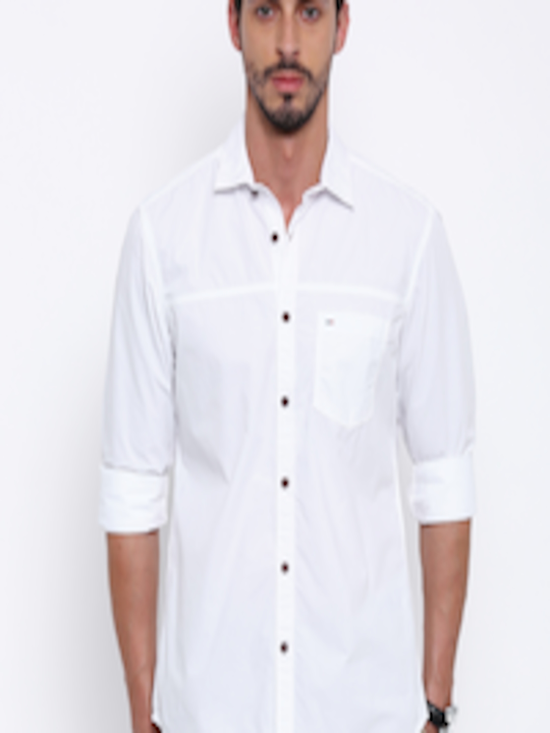Buy Indigo Nation Men White Casual Shirt - Shirts for Men 1574761 | Myntra