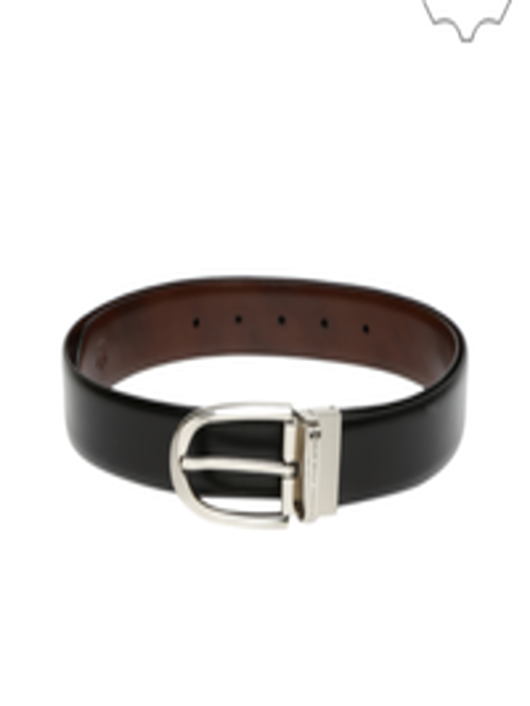 Buy Louis Philippe Men Black & Brown Reversible Leather Belt - Belts for Men 1574973 | Myntra
