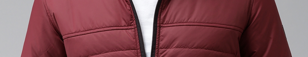 Buy SPYKAR Men Maroon Solid Insulator Padded Jacket - Jackets for Men ...