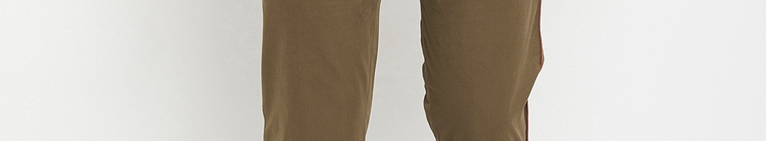 Buy Spirit Men Brown Solid Pure Cotton Track Pants - Track Pants for ...