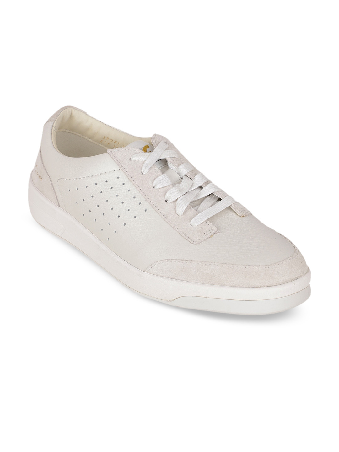 clarks white sneakers