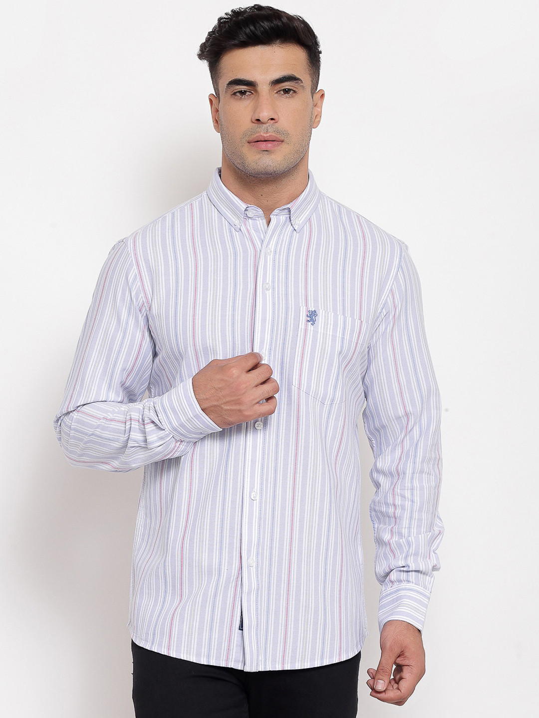 Buy Red Tape Men Multicoloured Striped Casual Shirt Shirts for Men