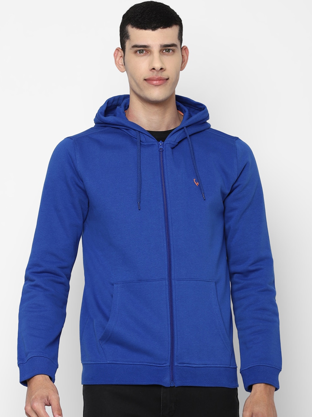 Buy Allen Solly Men Blue Hooded Sweatshirt - Sweatshirts for Men ...