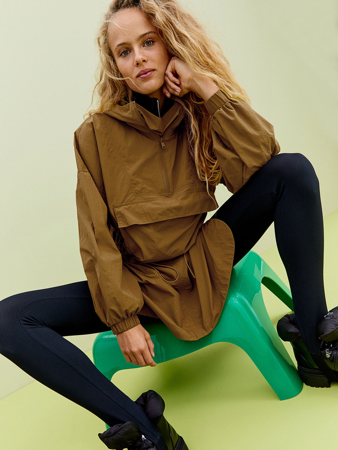 Buy H&M Women Green Foldable Popover Jacket Jackets for Women 15771740 Myntra