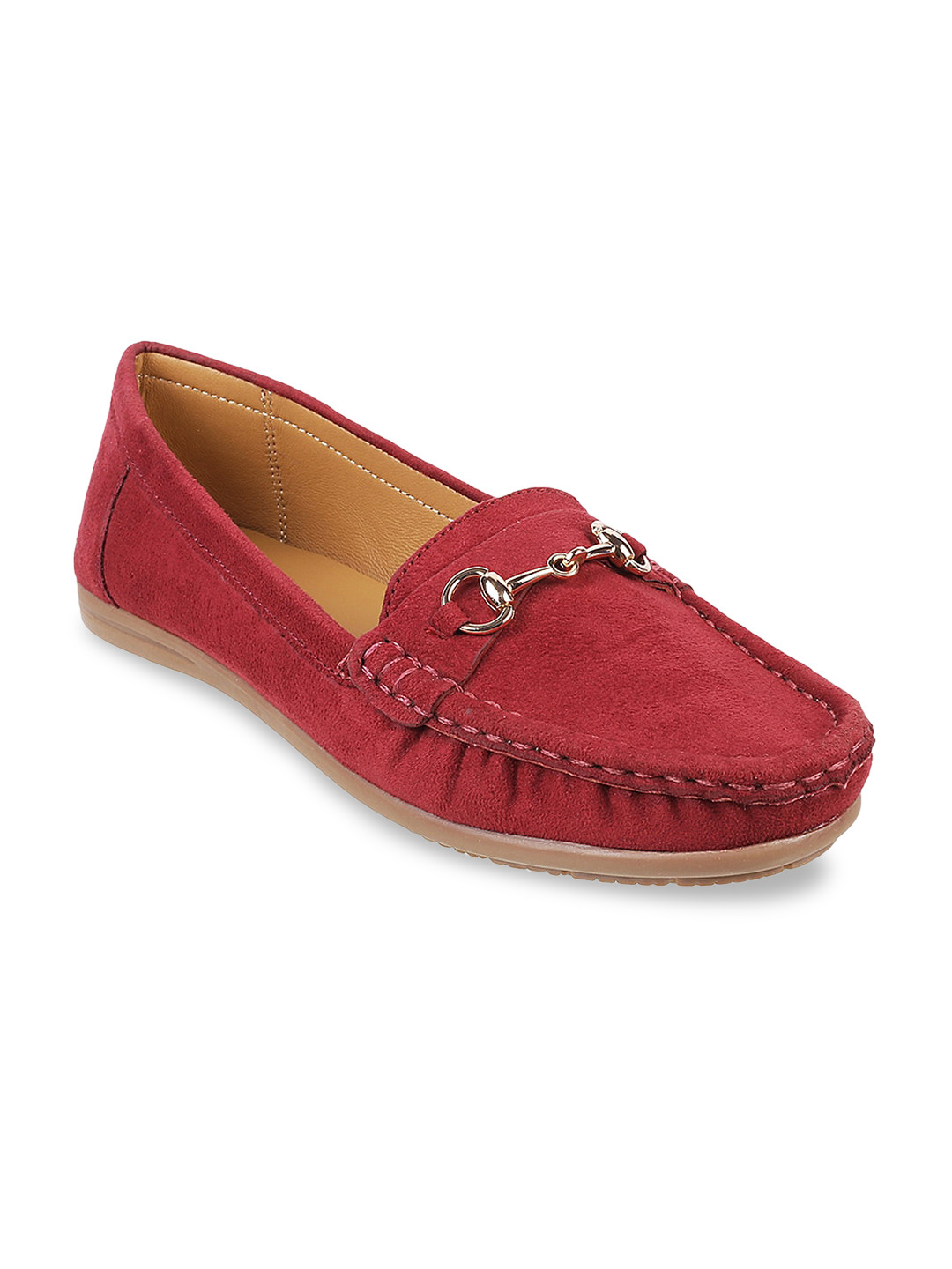 Buy Metro Women Maroon Loafers Casual Shoes for Women 15775860 Myntra