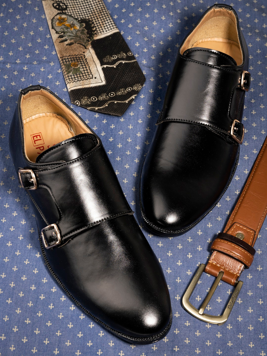 Buy El Paso Men Black Solid Formal Monk Shoes Formal Shoes for Men