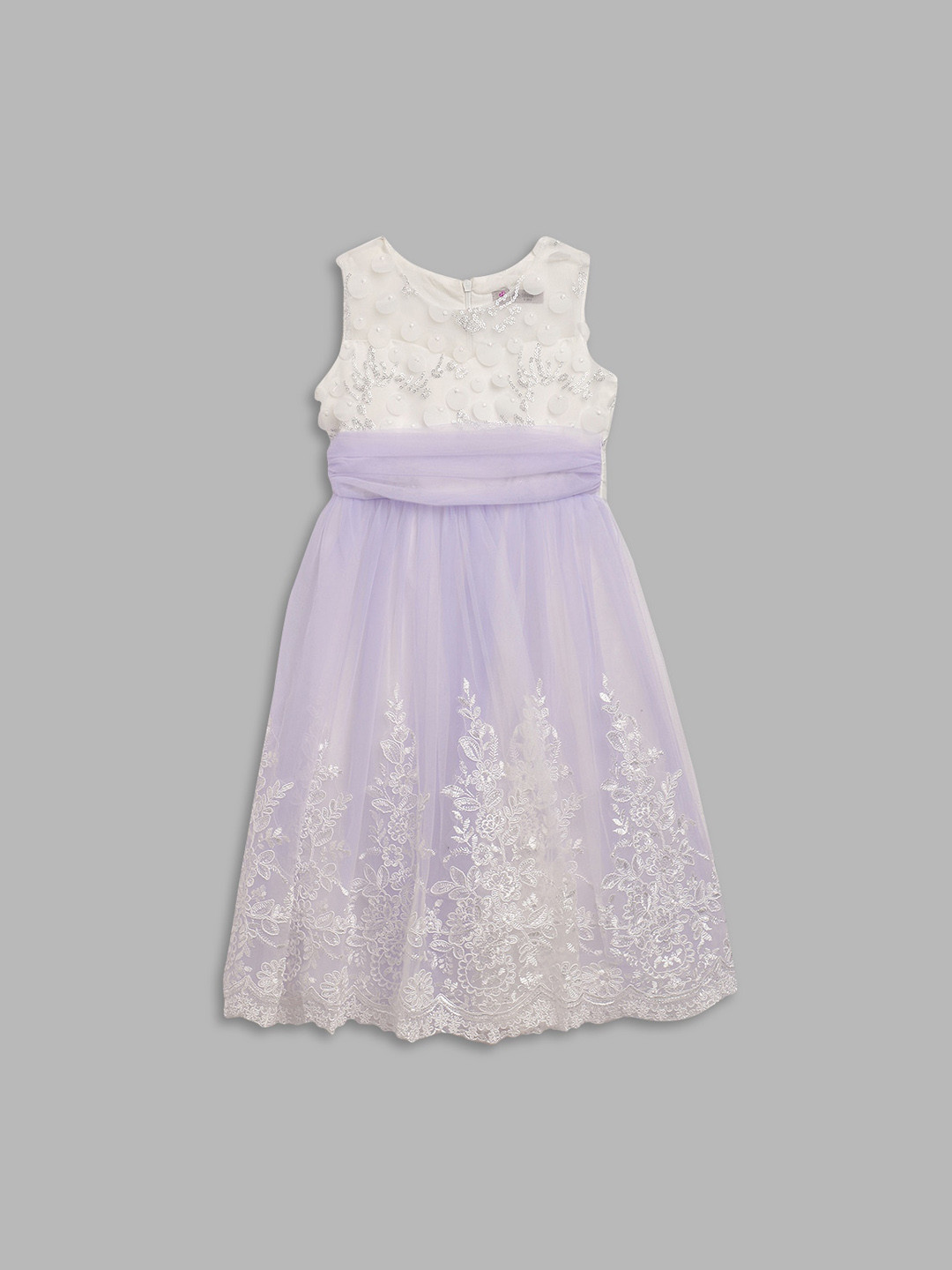Buy Butterfly Blush Purple & White Embellished Dress Dresses for