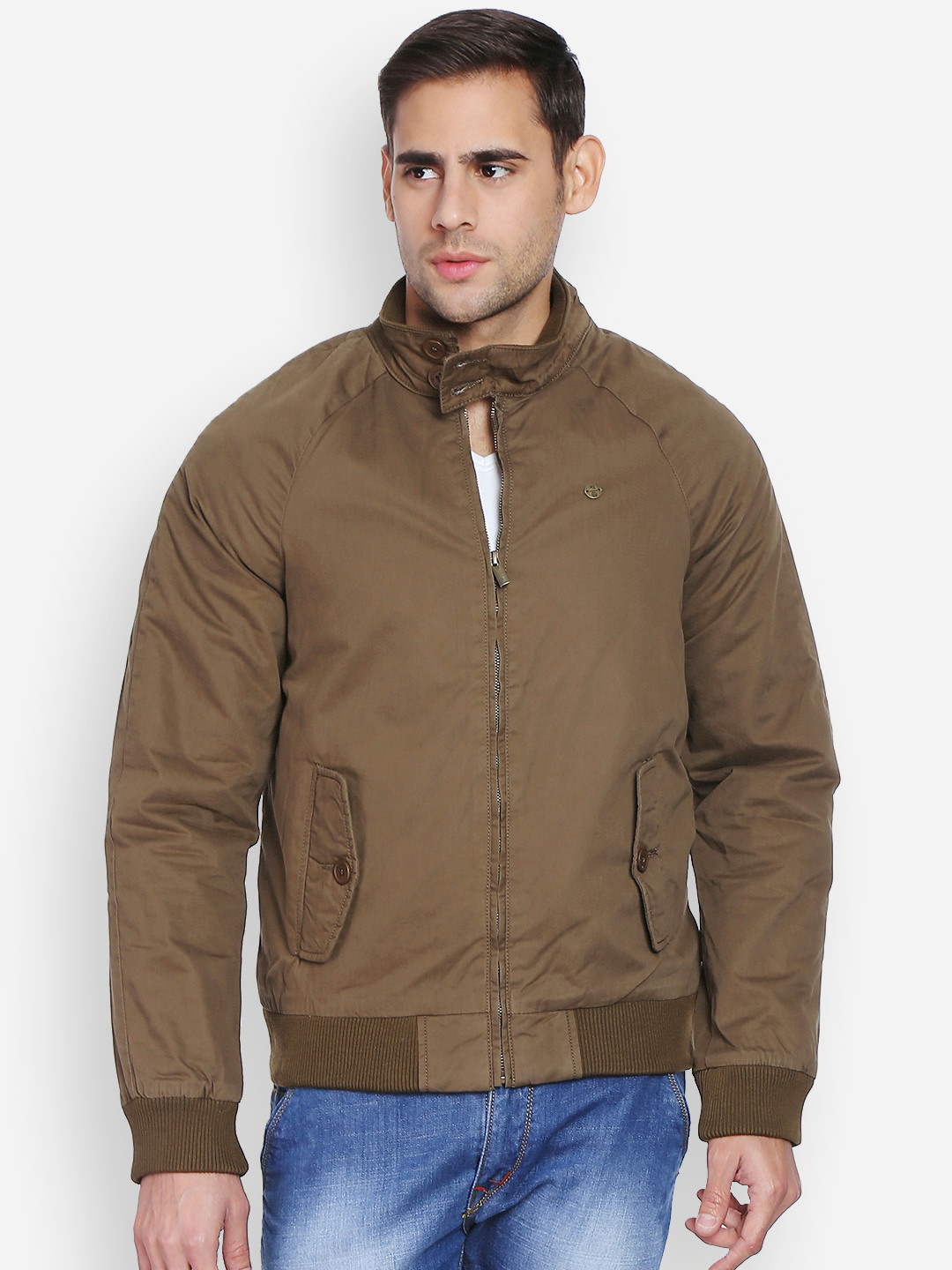 Buy Peter England Casuals Brown Rider Jacket Jackets for Men 1578719 Myntra