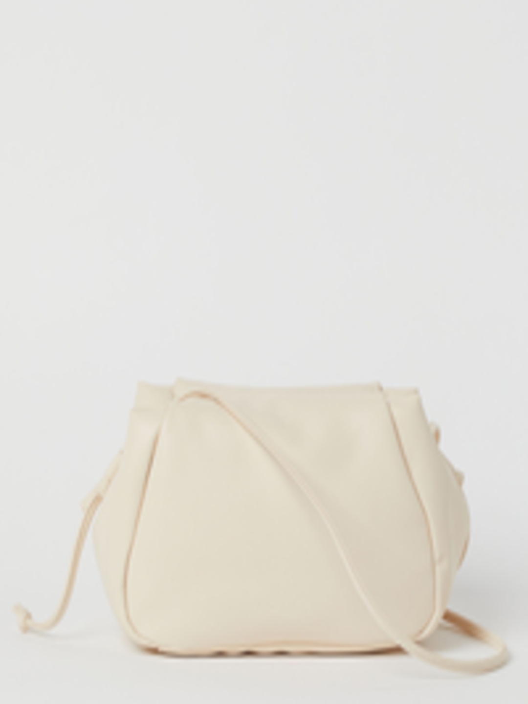 Buy H&M Cream Coloured Solid Soft Shoulder Bag - Handbags for Women ...