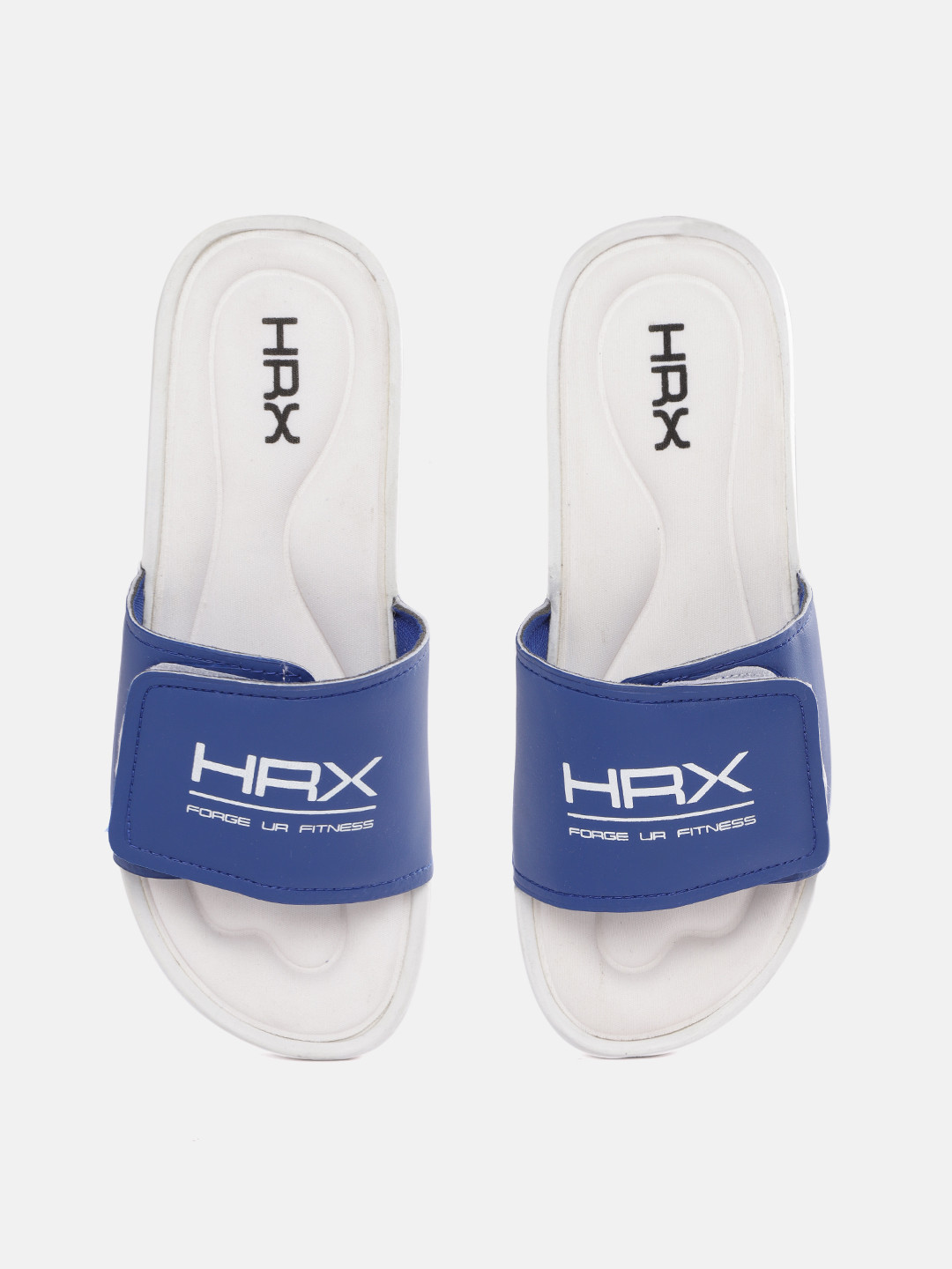 Buy HRX By Hrithik Roshan Men Blue & White Memory Foam Flip Flop - Flip Flops for Men 15797740 