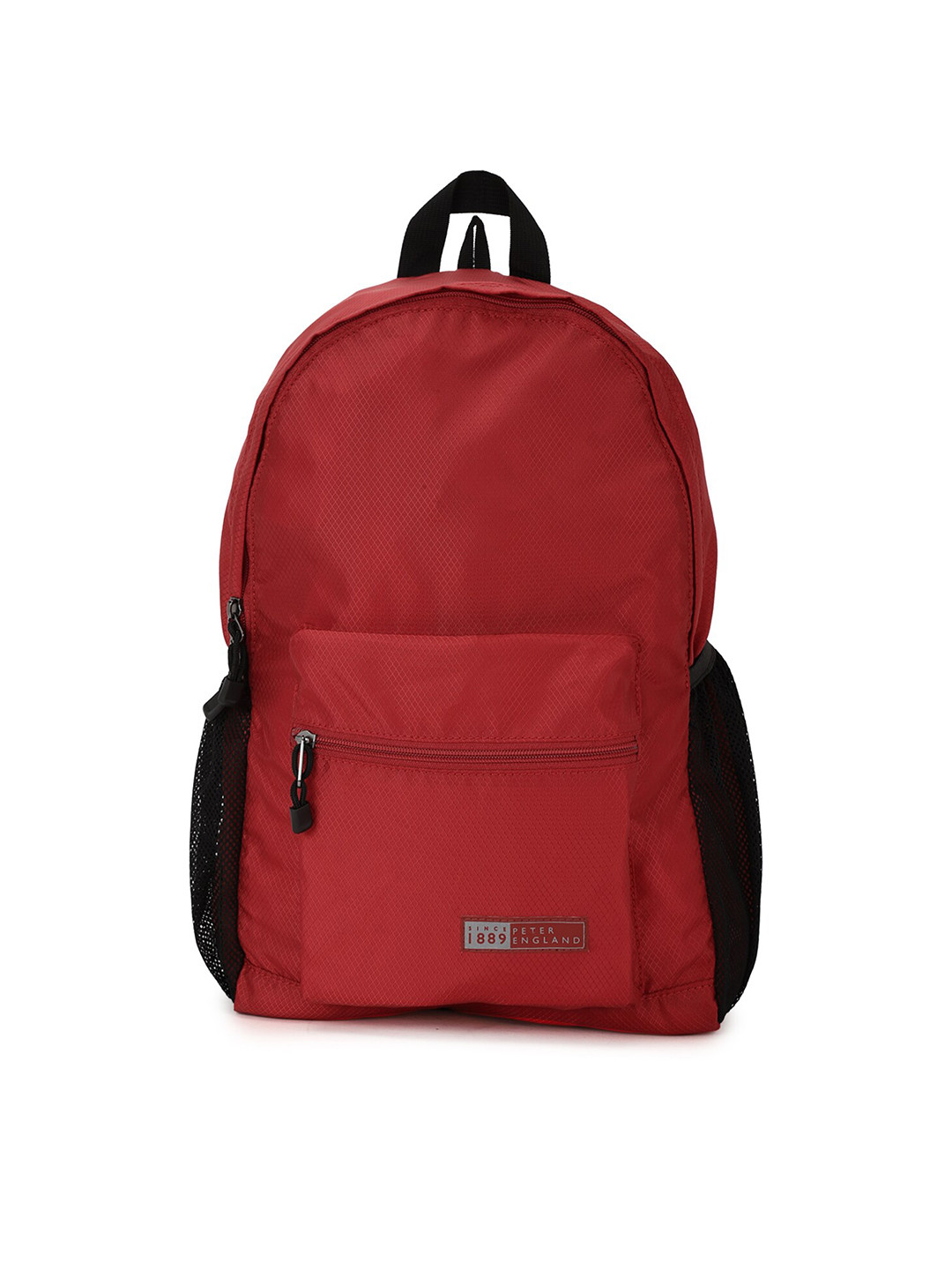 Buy Peter England Men Red & Black Backpack Backpacks for Men 15805276