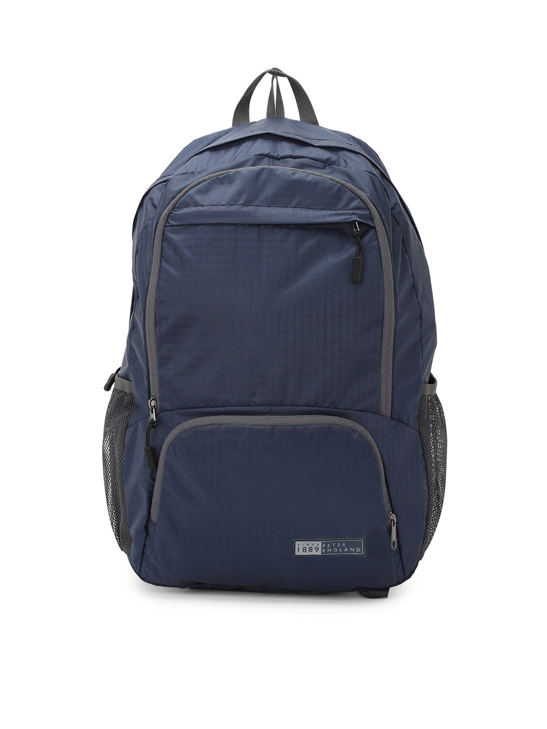 Buy Peter England Men Navy Blue Solid Backpack Backpacks for Men