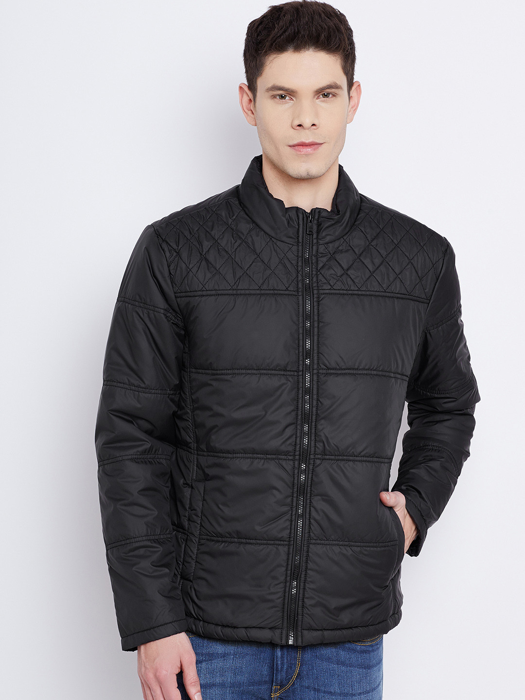 Buy Numero Uno Black Water Repellent Puffer Jacket Jackets for Men