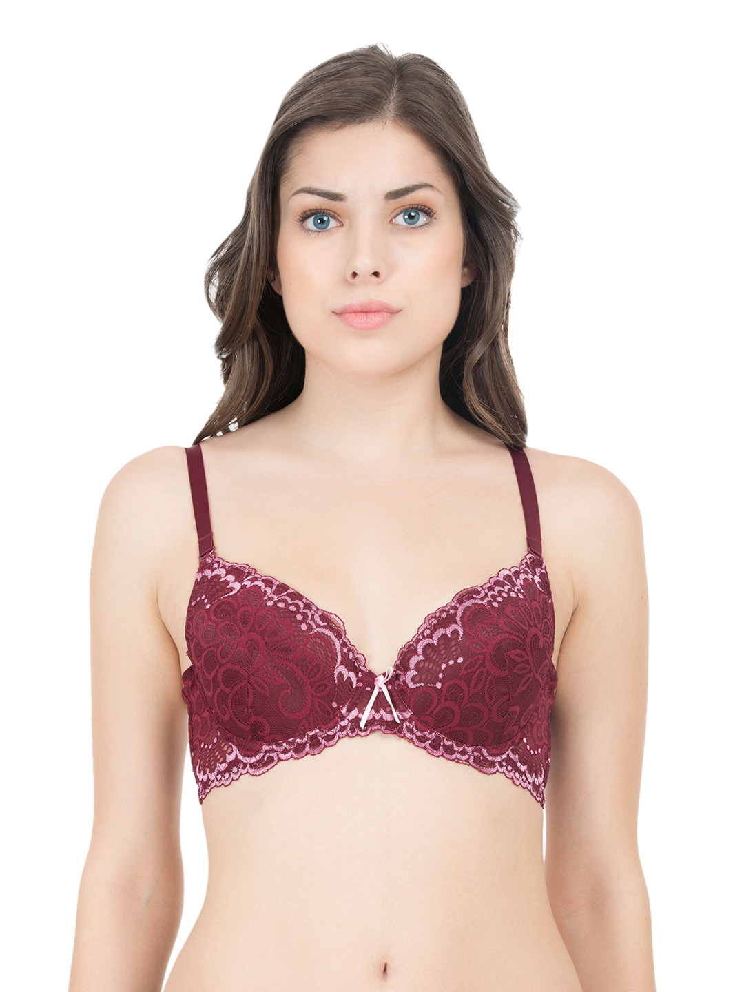 Buy Zivame Maroon Lace Multiway Push Up Bra PY0B25445XA Bra for Women 1580786 Myntra