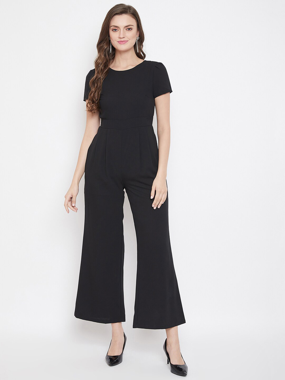 Buy Madame Black Jumpsuit Jumpsuit for Women 15811632 Myntra