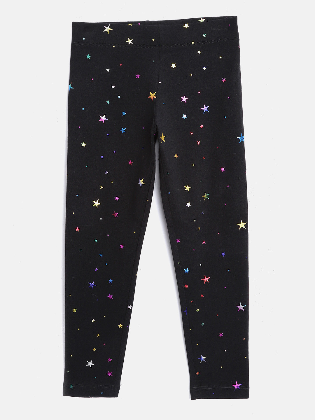 Buy Marks & Spencer Girls Black Star Print Leggings Leggings for
