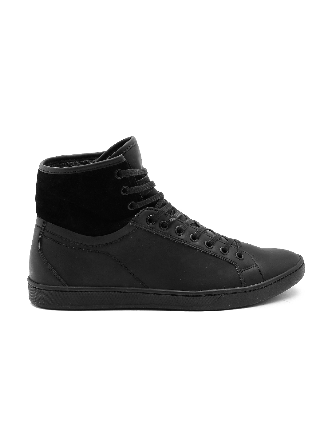 Buy ALDO Men Black Solid High Top Sneakers - Casual Shoes for Men ...