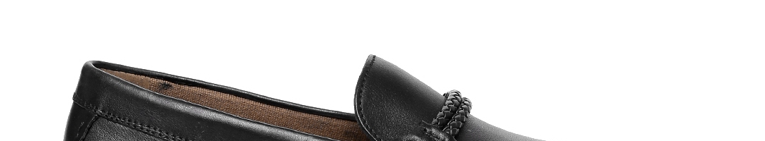 Buy ALDO Men Black Semiformal Leather Fildes Slip Ons - Formal Shoes ...
