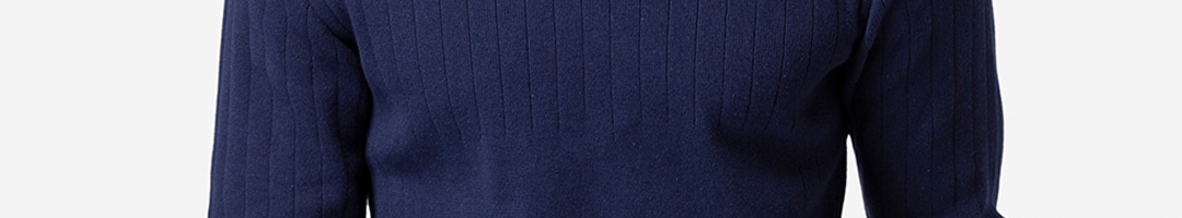 Buy Allen Cooper Men Navy Blue Pullover - Sweaters for Men 15830262 ...