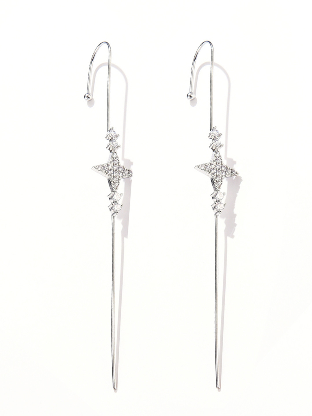 Buy URBANIC Silver Toned Quirky Studs Earrings Earrings for Women