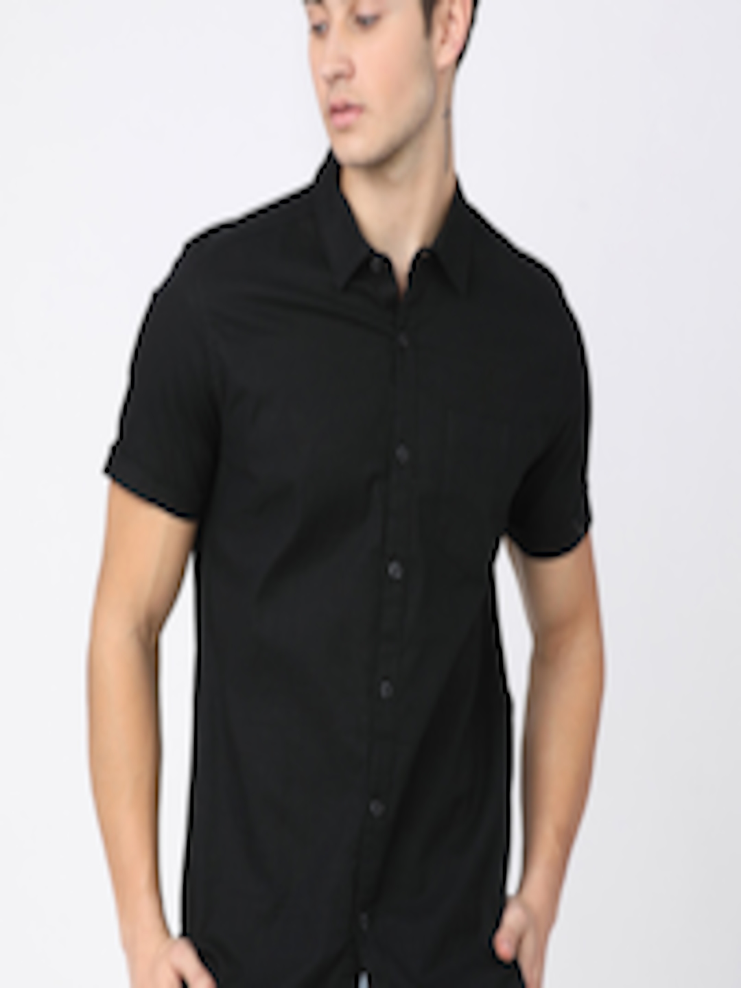 Buy KETCH Men Black Slim Fit Casual Shirt - Shirts for Men 15836022 ...