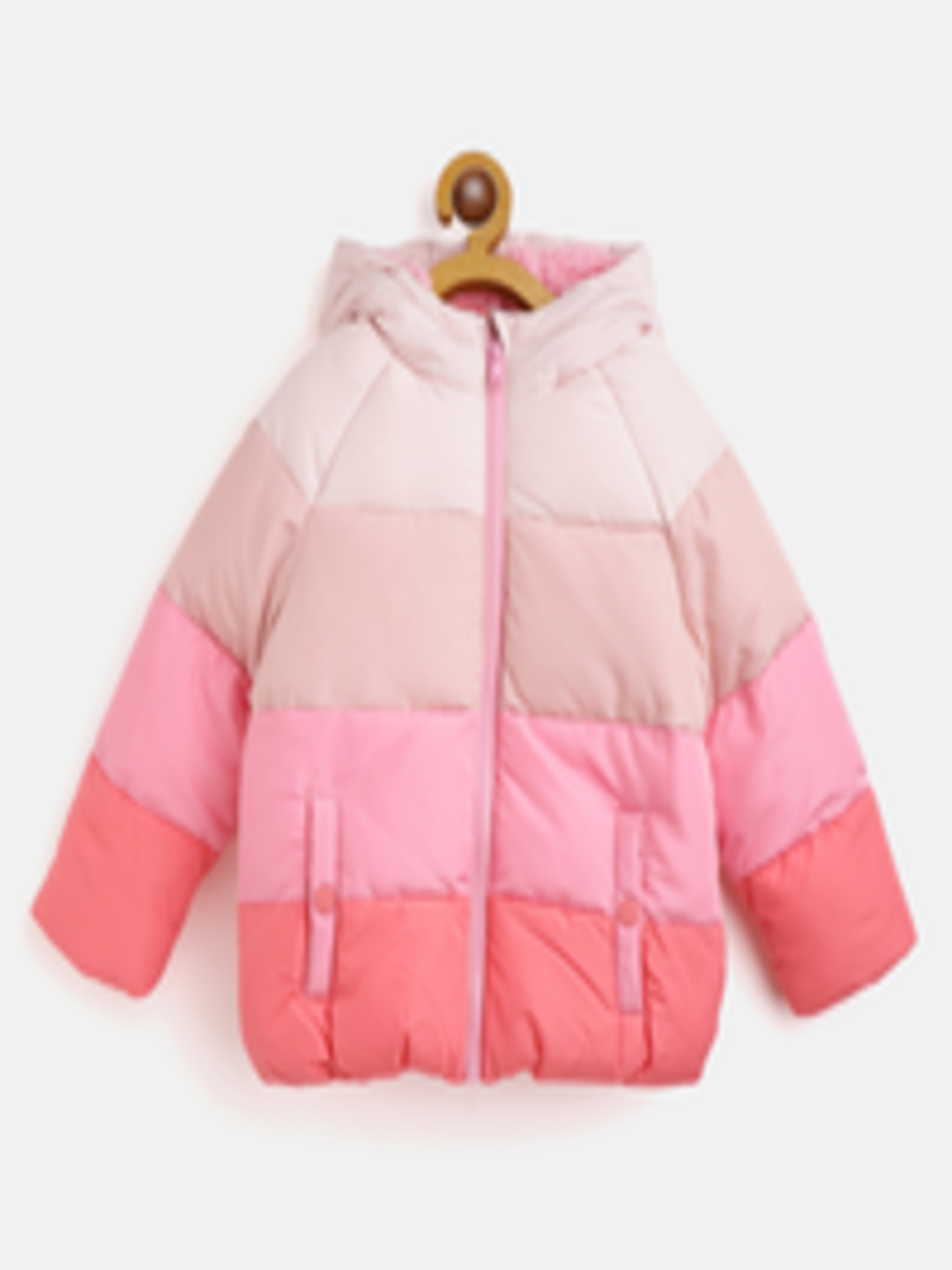 Buy Marks & Spencer Girls Pink Hooded Jacket - Jackets for Girls ...