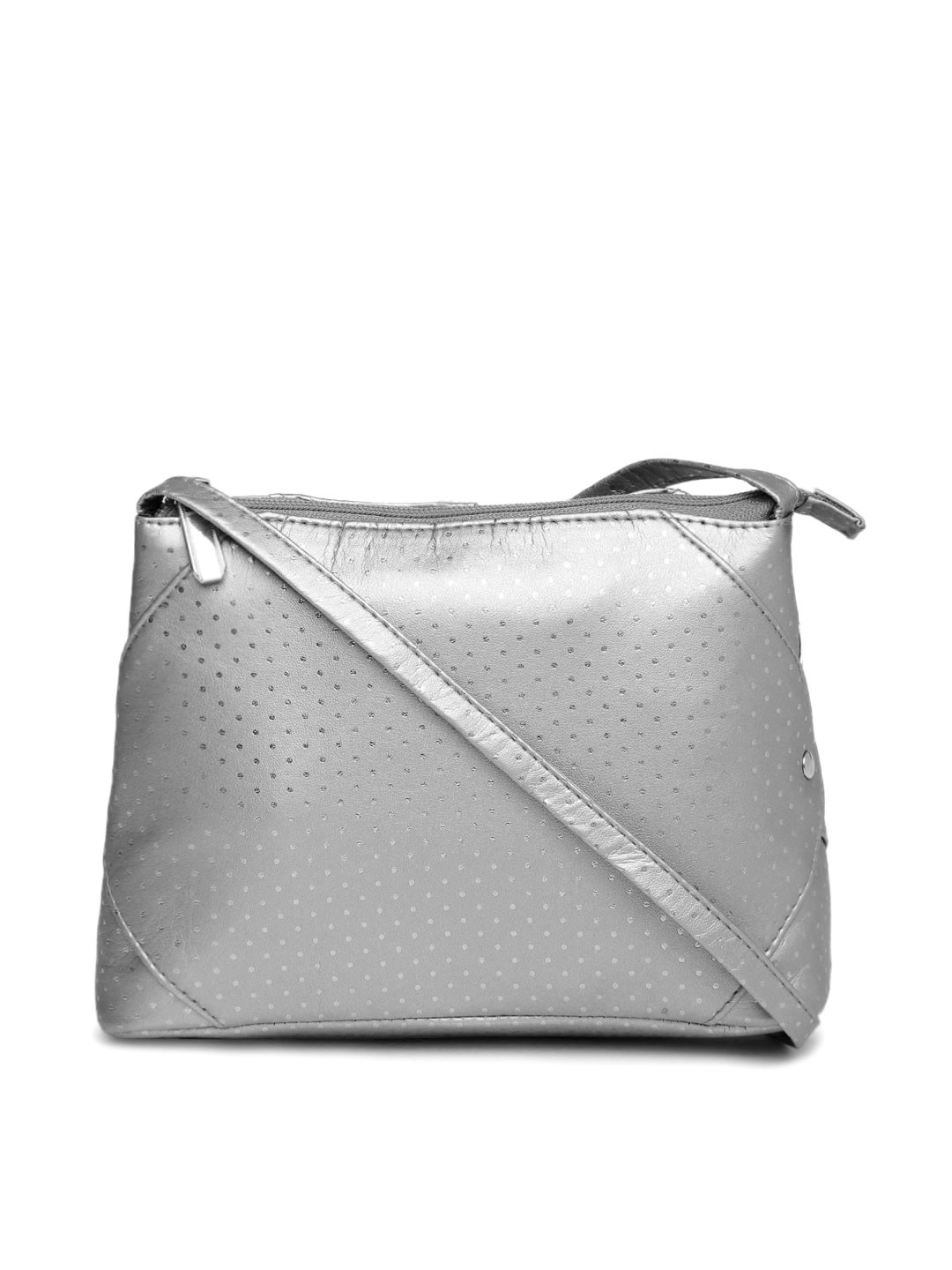 Buy DressBerry Silver Toned Shimmer Sling Bag Handbags for Women 1584725 Myntra