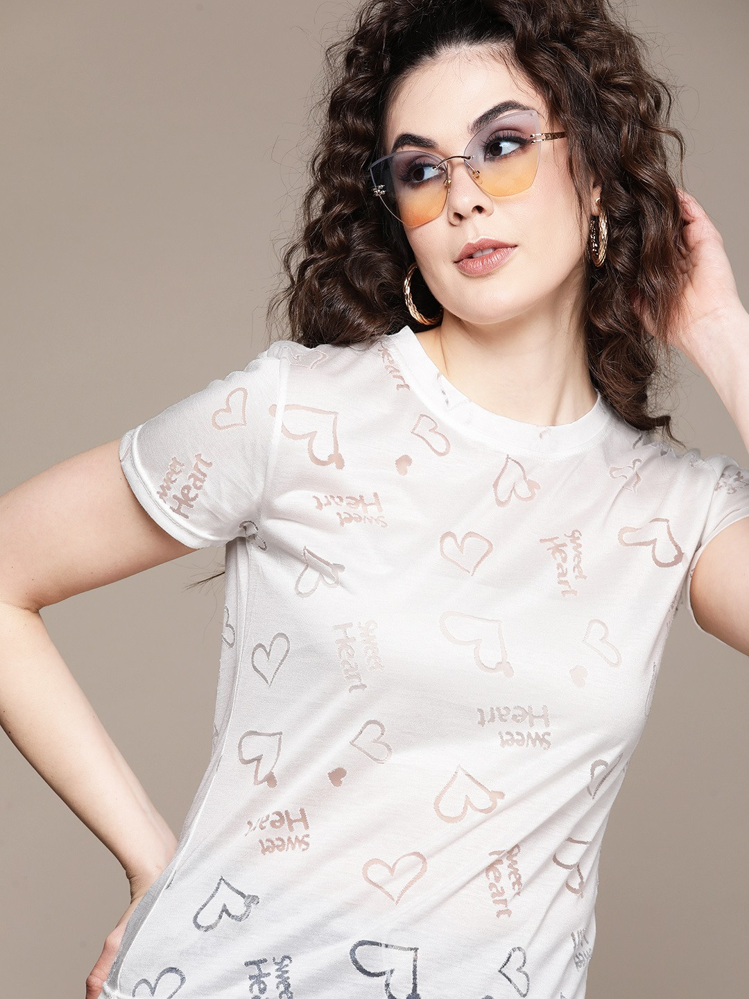 Buy URBANIC White Shirt Style Top - Tops for Women 18866772 | Myntra