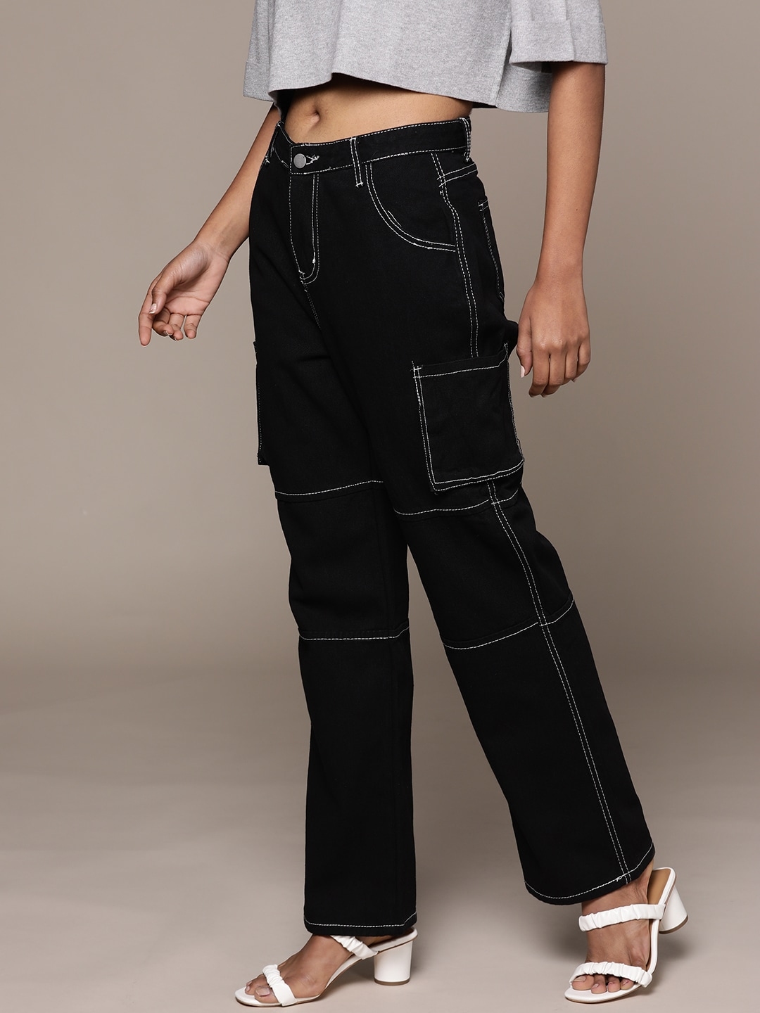 black relaxed fit jeans