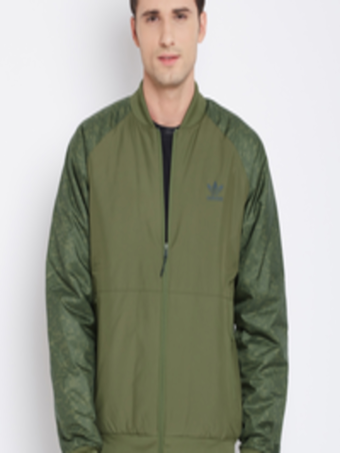 Buy ADIDAS Originals Olive Green SP LUXE Printed Bomber Jacket
