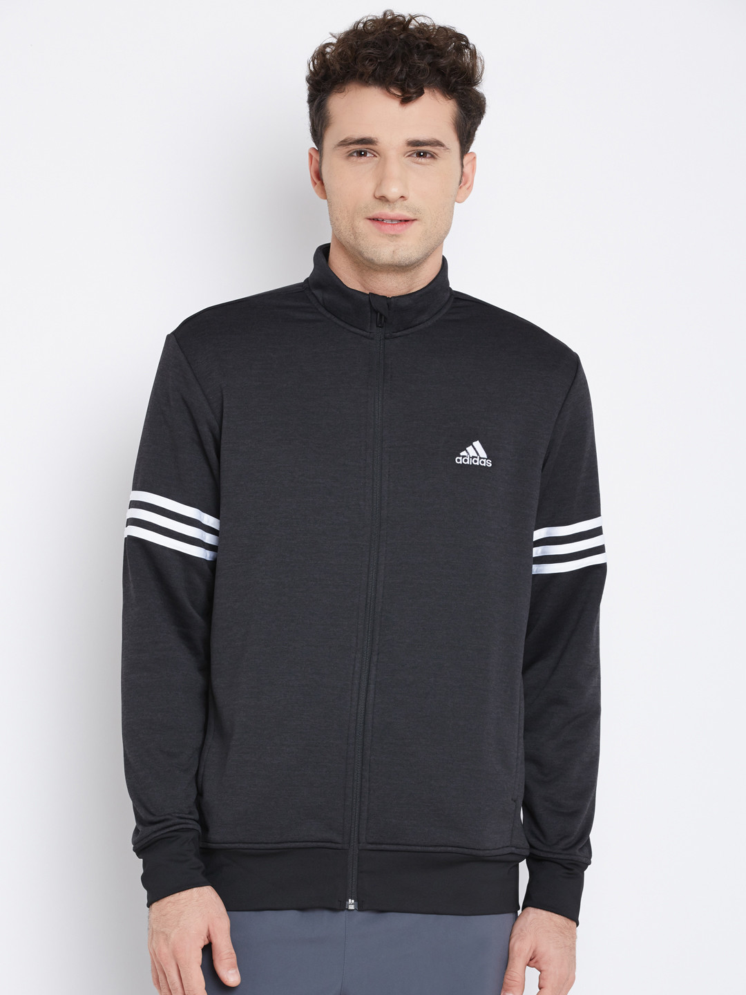 Buy ADIDAS Charcoal Men Grey Winter Off Training Jacket Jackets for