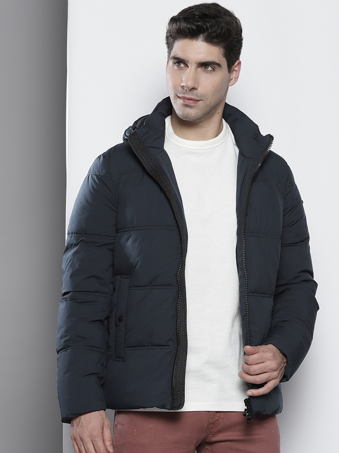 Buy Geox Men Blue Lightweight Padded Jacket Jackets for Men 15854138