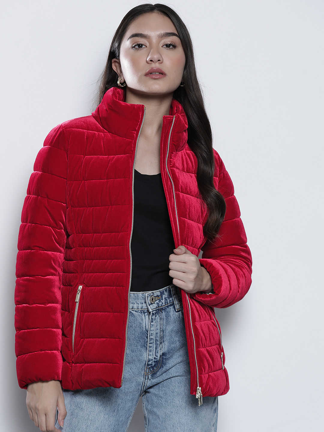 Buy Geox Women Red Lightweight Puffer Jacket Jackets for Women