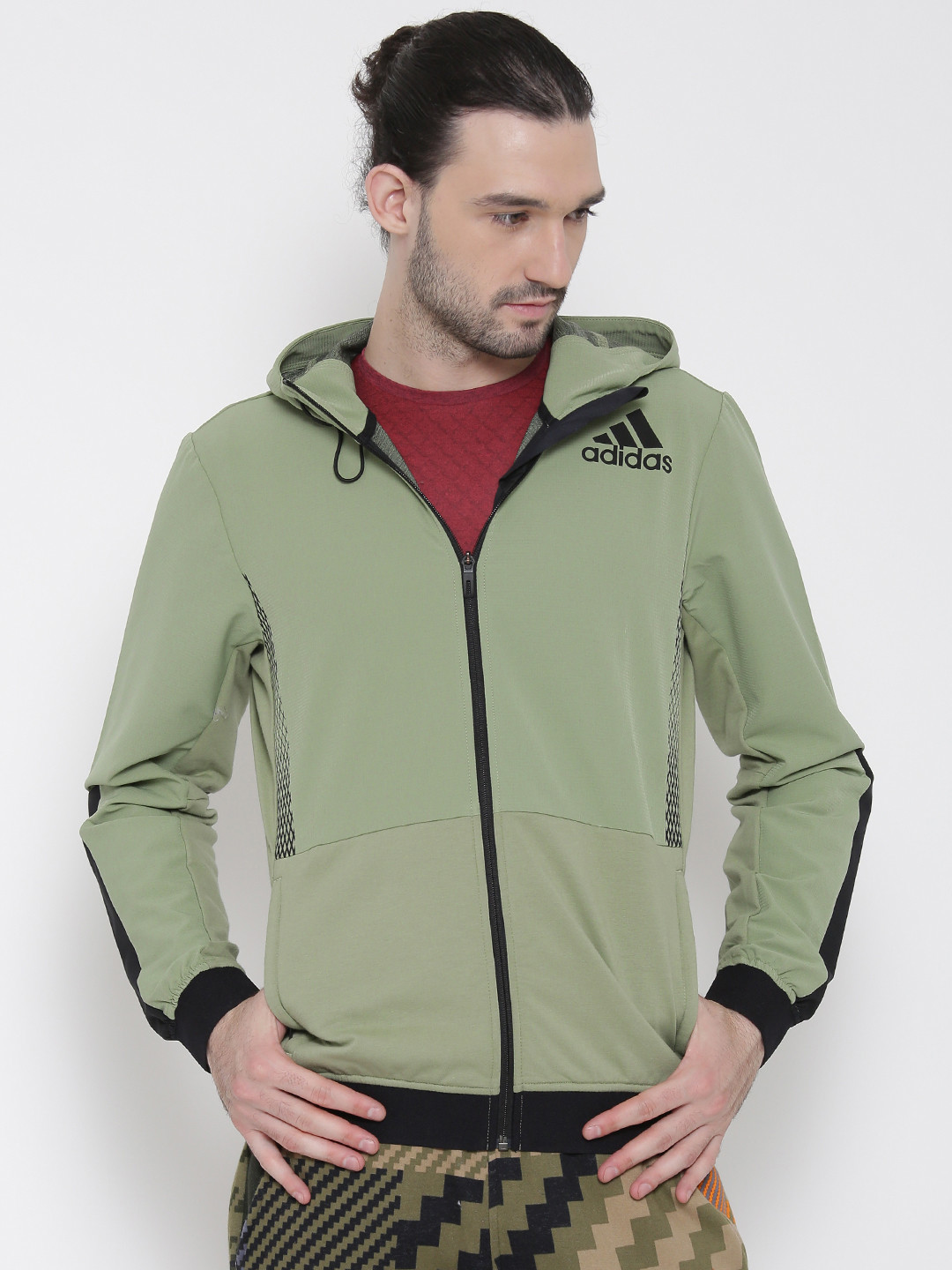 adidas olive green hoodie