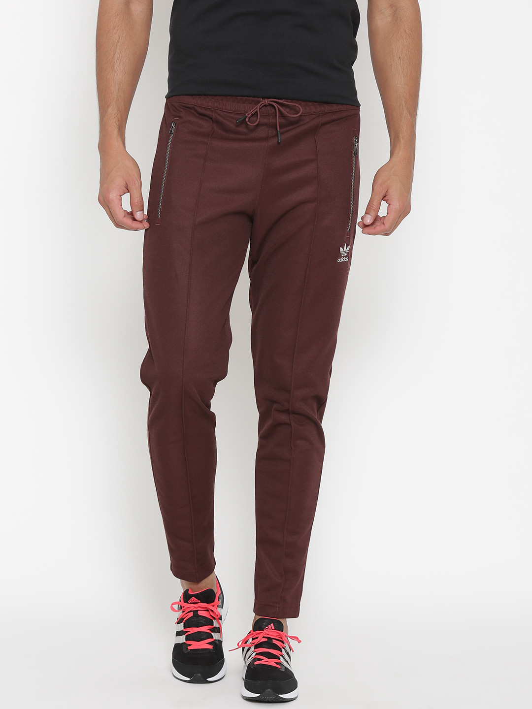 Buy ADIDAS Originals Brown Fitted Track Pants Track Pants for Men