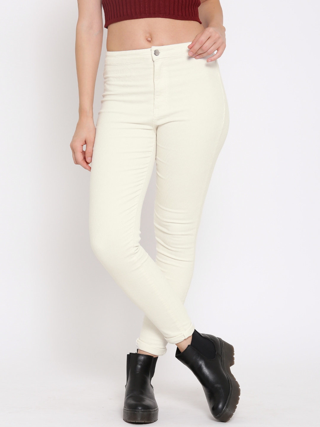 white corduroy trousers womens