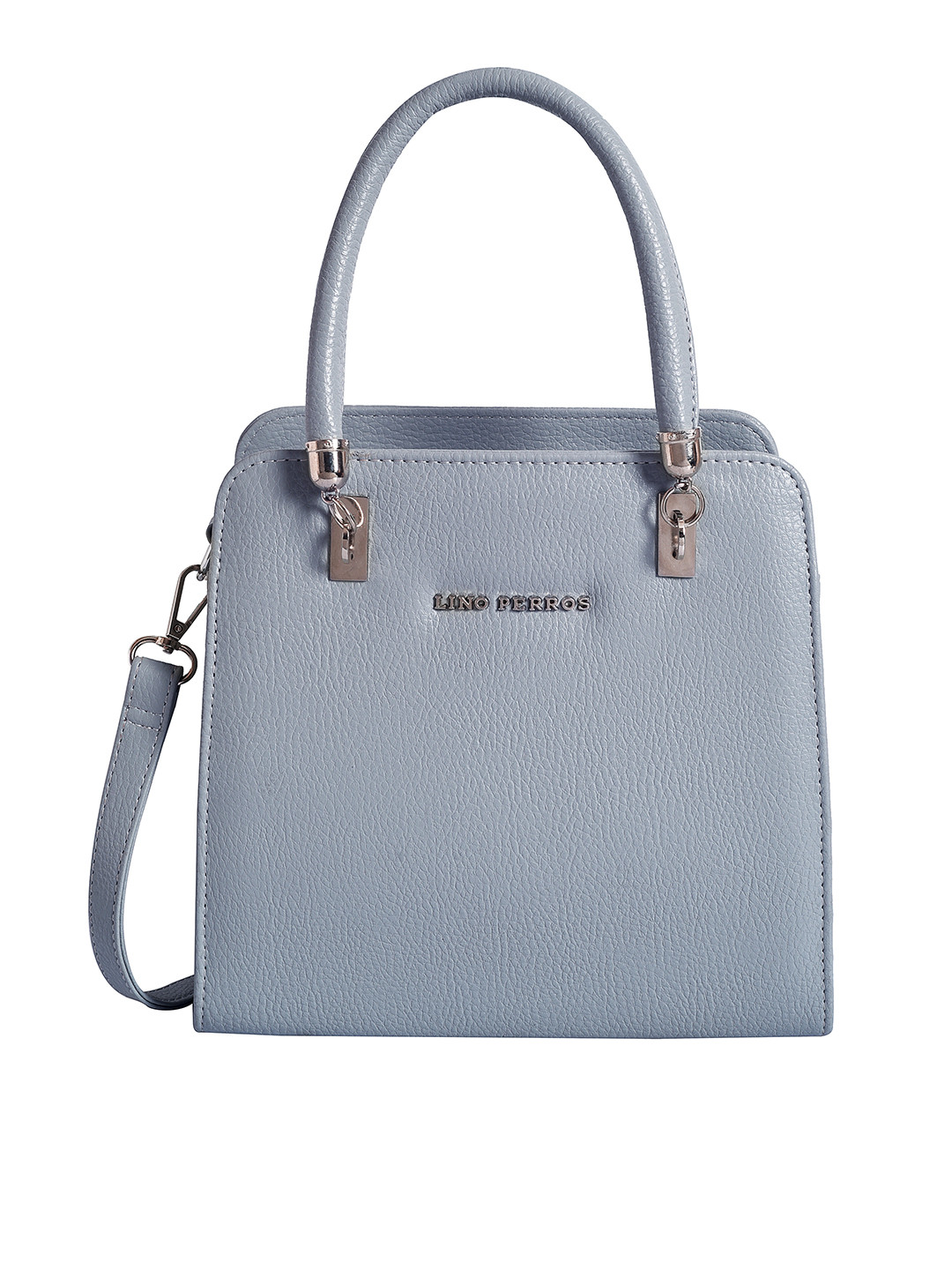 Buy Lino Perros Grey Solid Structured Handheld Bag Handbags for Women