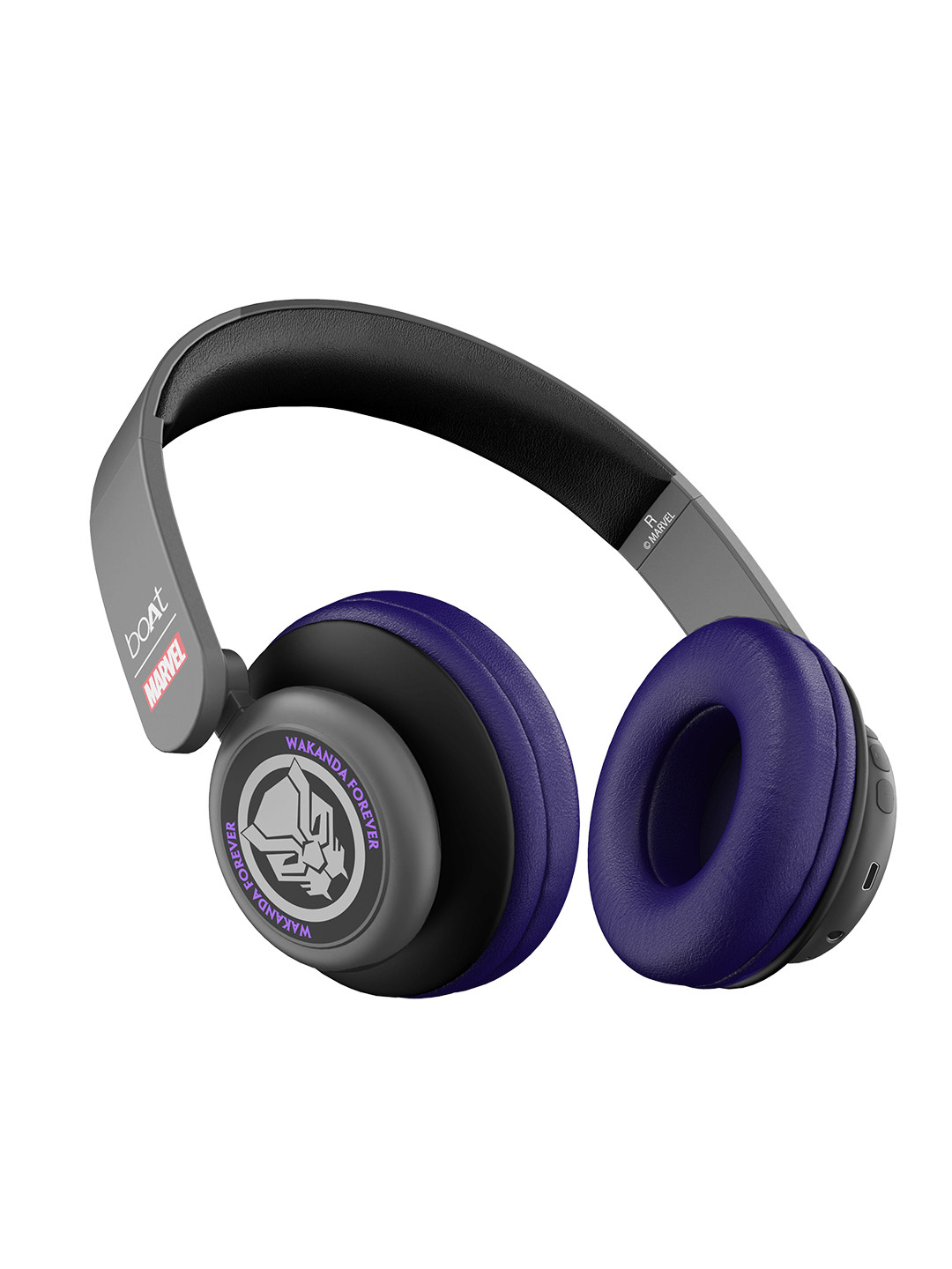 Buy BoAt Rockerz 450 M Marvel Edition Wireless Headphone King's Purple