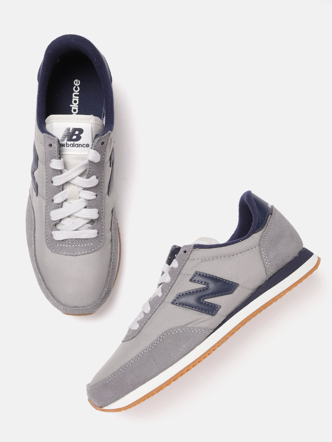 Buy New Balance Men Grey Solid Sneakers Casual Shoes for Men 15869780