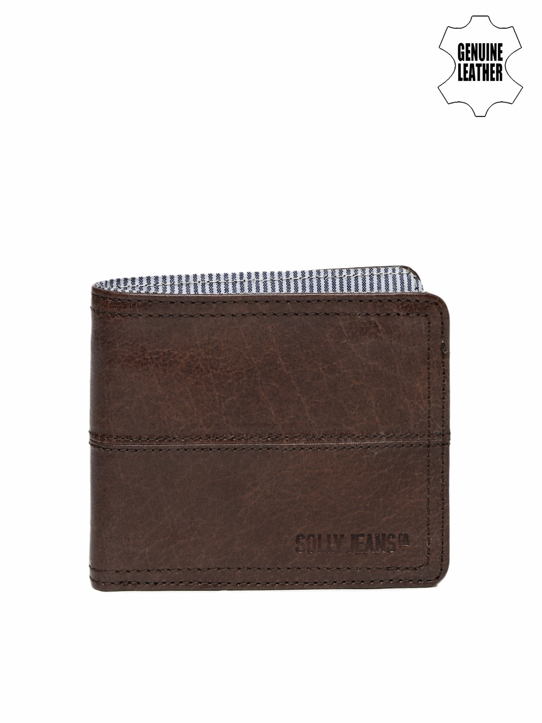 Buy Allen Solly Men Brown Genuine Leather Wallet Wallets for Men