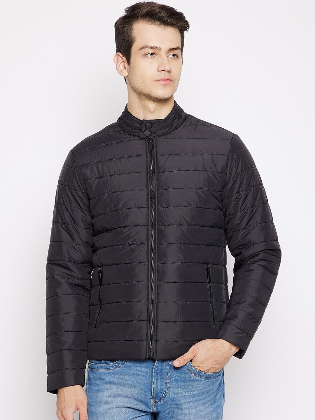 Buy Octave Men Black Puffer Jacket Jackets for Men 15873762 Myntra