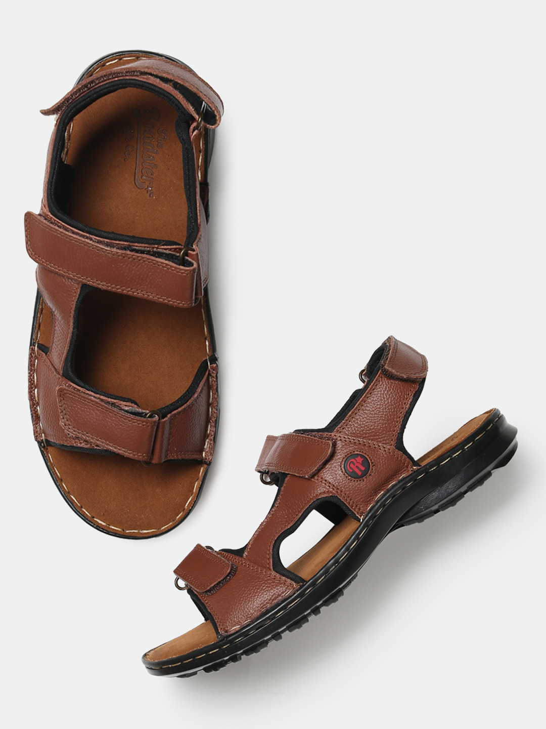 Buy Roadster Men Brown Leather Sandals Sandals for Men 1587919 Myntra