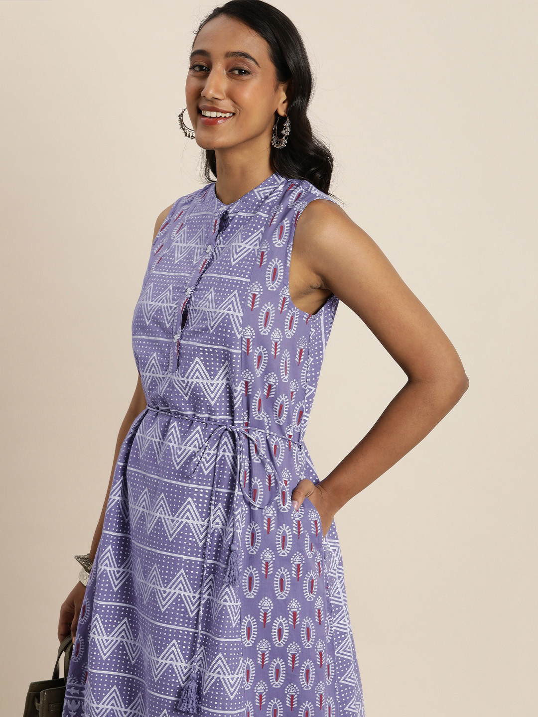 Blue maxi dress myntra clearance